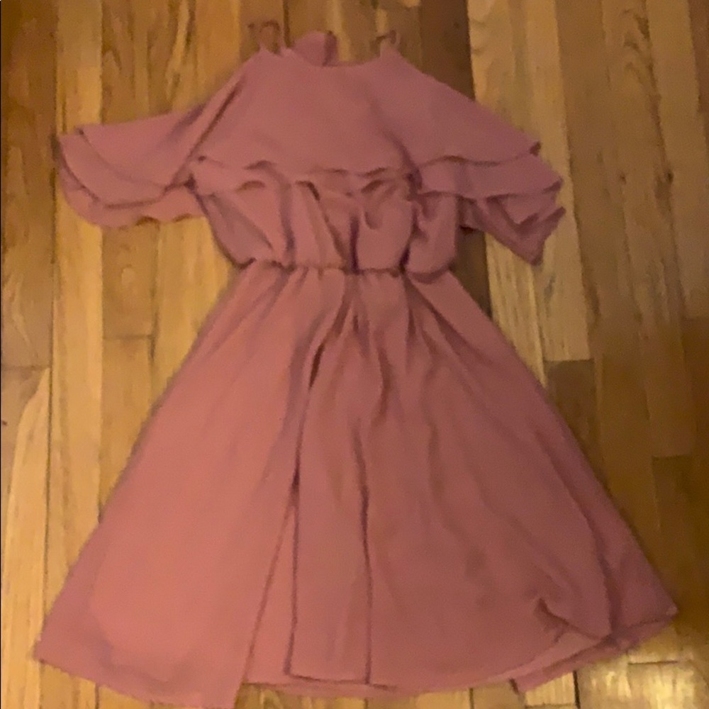 Pink Ruffled sleeveless light weight dress